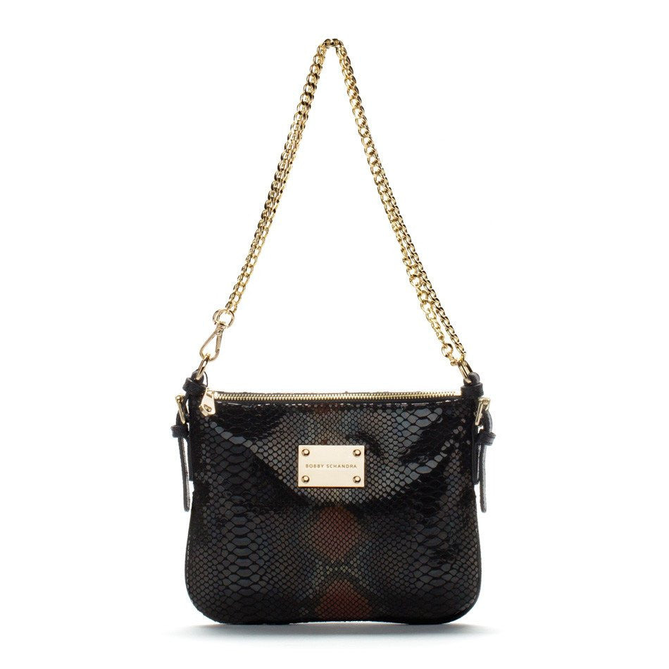 brown black crossbody messenger bag ladies purse designer bag patent snake skin leather purse luxury bags celebrity style