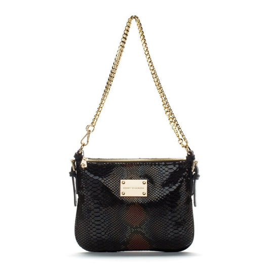 brown black crossbody messenger bag ladies purse designer bag patent snake skin leather purse luxury bags celebrity style
