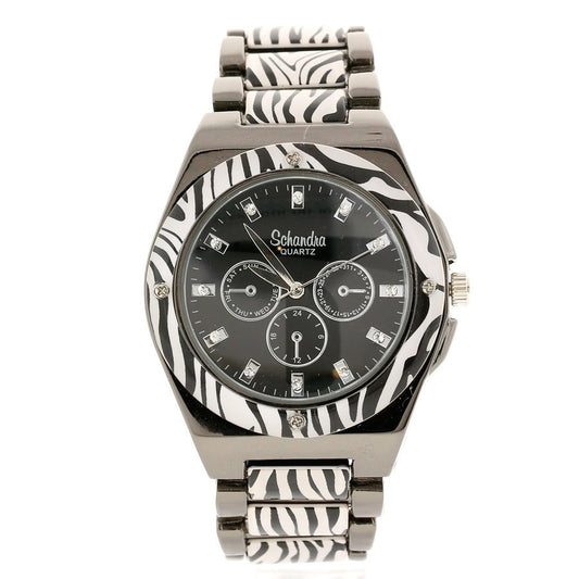 Black Zebra fashion watch