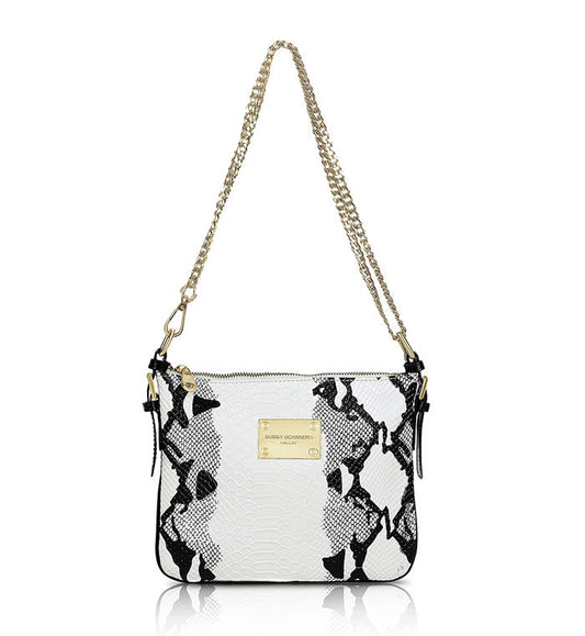 Black-and-white-Designer-Leather-Crossbody-Handbag