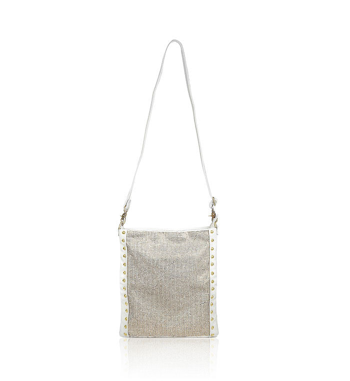 4-Way Fold-Over Rockstar Bag (Cream White Champagne)