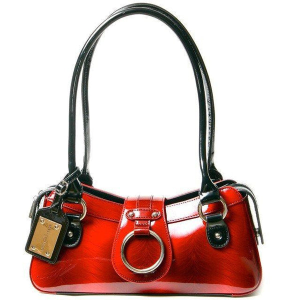 small beautiful red black patent purse designer handbag luxury bags celebrity bags style fashion 