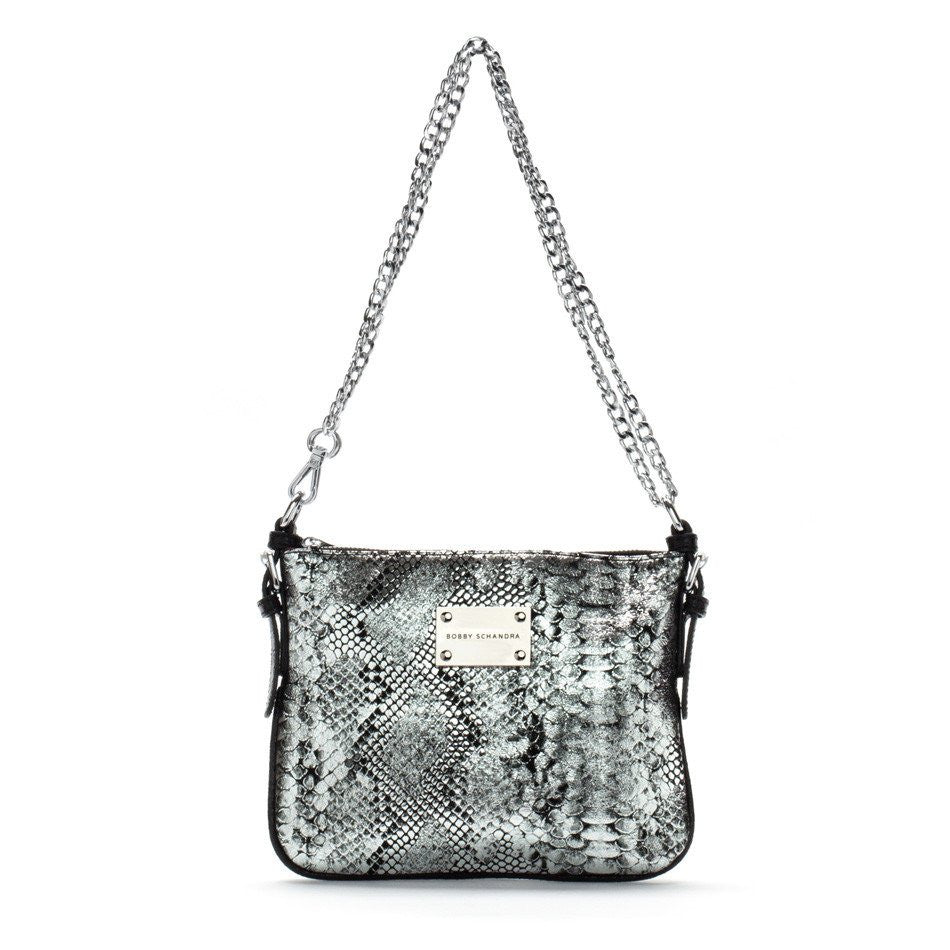 silver black leather messenger crossbody bag designer bags, celebrity style fashion hot bags  