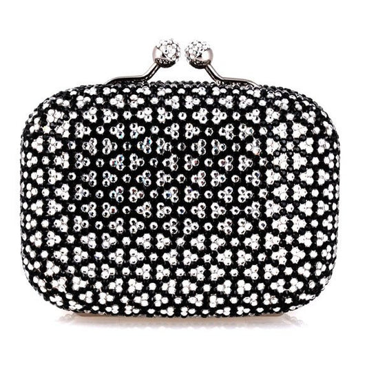 Black Swarovski Crystal Clutch