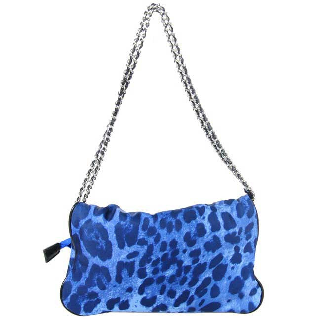 Blue Leopard Clutch Messenger Bag 2