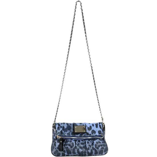 Blue Leopard Clutch messenger Bag