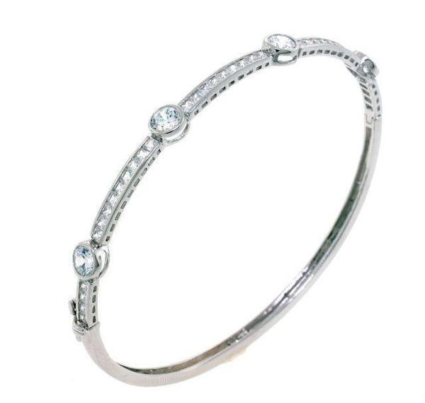 Classic Beauty CZ Crystal Bangle Bracelet