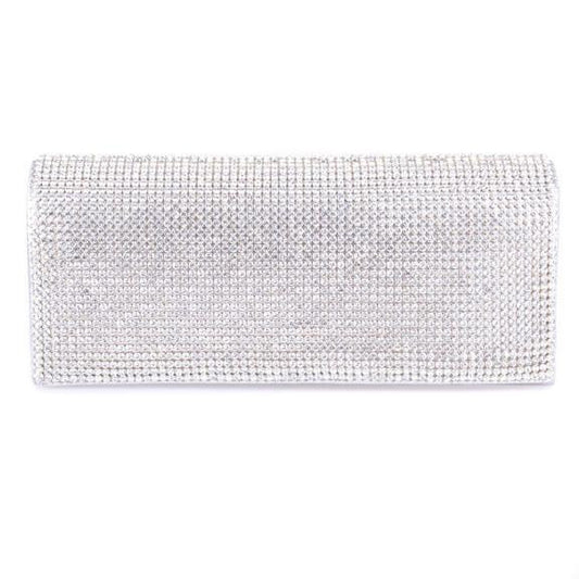 Classic Foldover Swarovski Crystal Clutch