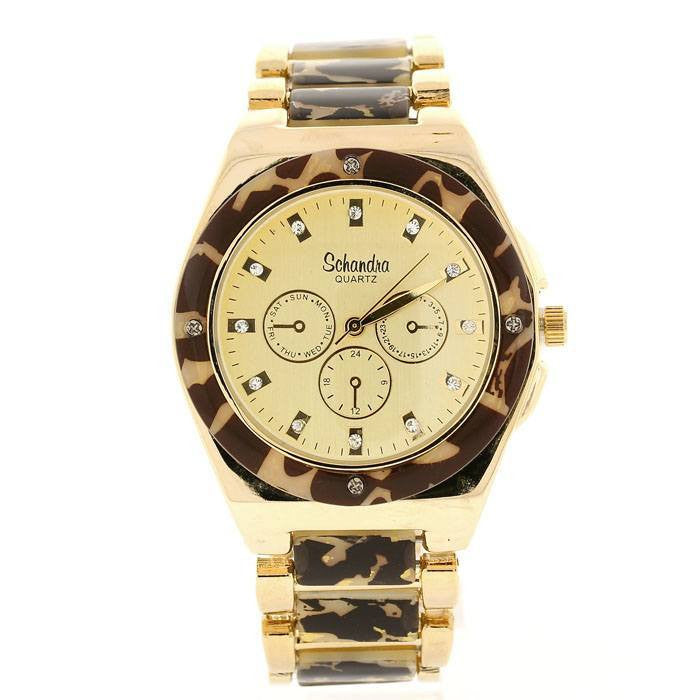 Gold Brown fashion Watch