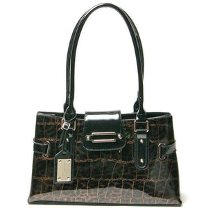 Leopard Patent Leather Bag Purse
