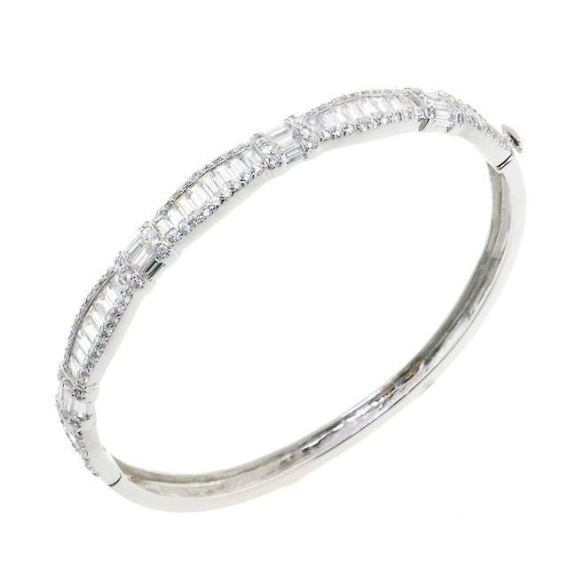 Marry Me CZ Crystal Bangle Bracelet