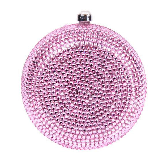 Pink Swarovski Crystal Clutch