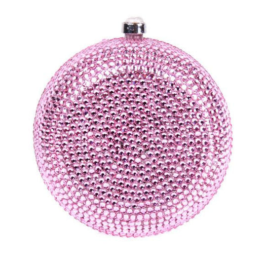 Pink Swarovski Crystal Clutch