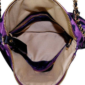 Purple Leopard Clutch Messenger Bag