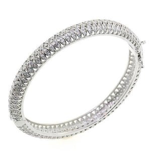 Royal CZ Crystal Bangle Bracelet