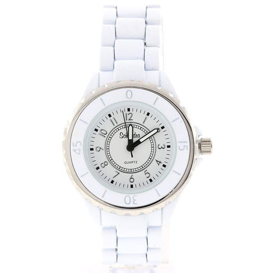 white fashion watch classic